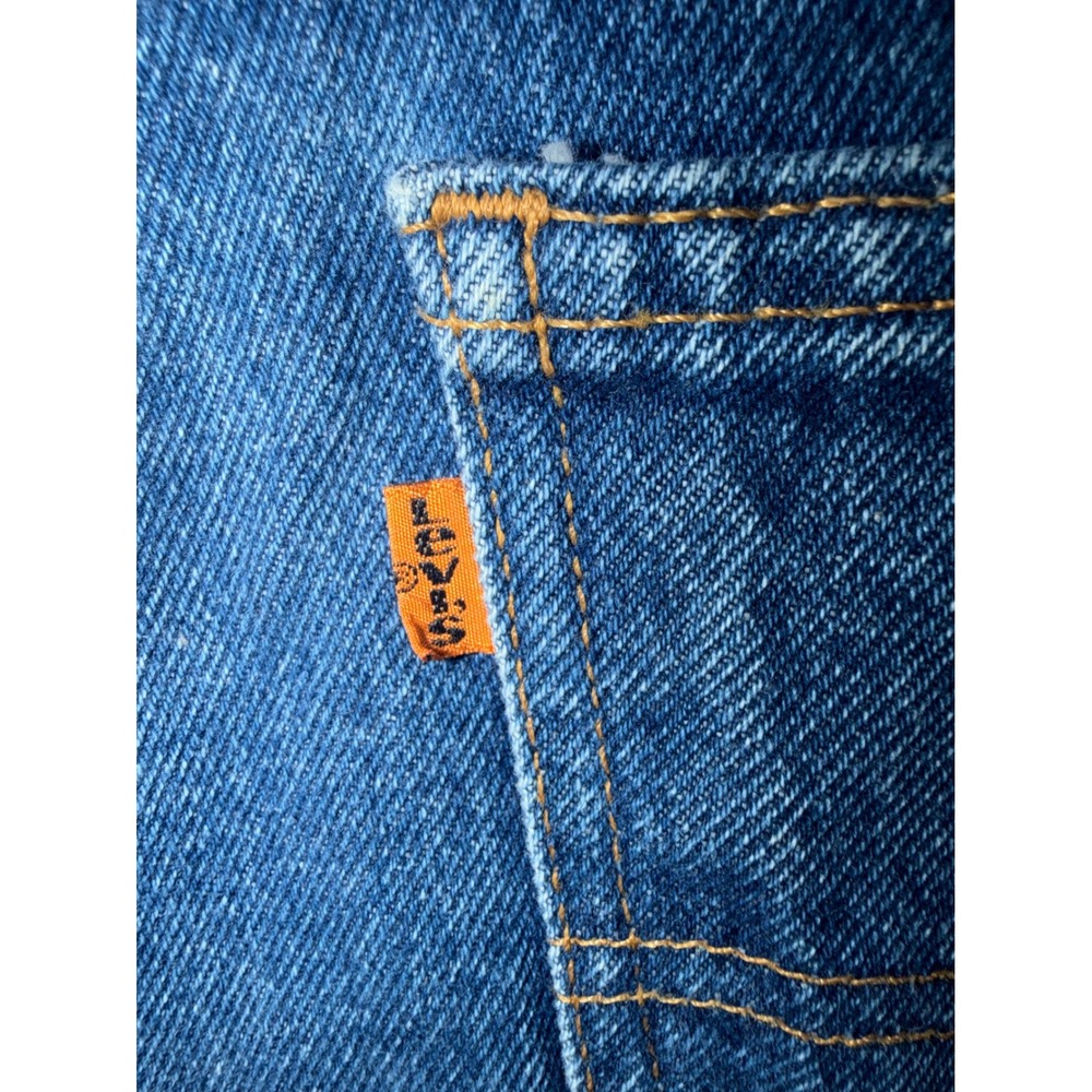 Vintage 90s Levi's 517 Orange Tab Jeans 40x32 Made in USA Bootcut Retro - Picture 6 of 9